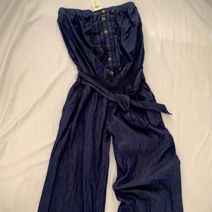 Arden B Jean Jumpsuit Size M (New w/Tags)